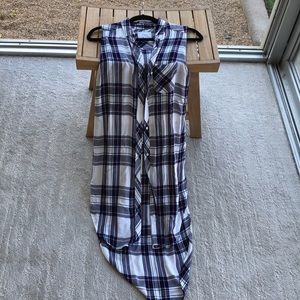 High low flannel dress